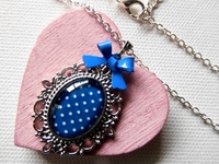 Halskette - Blue Vintage -